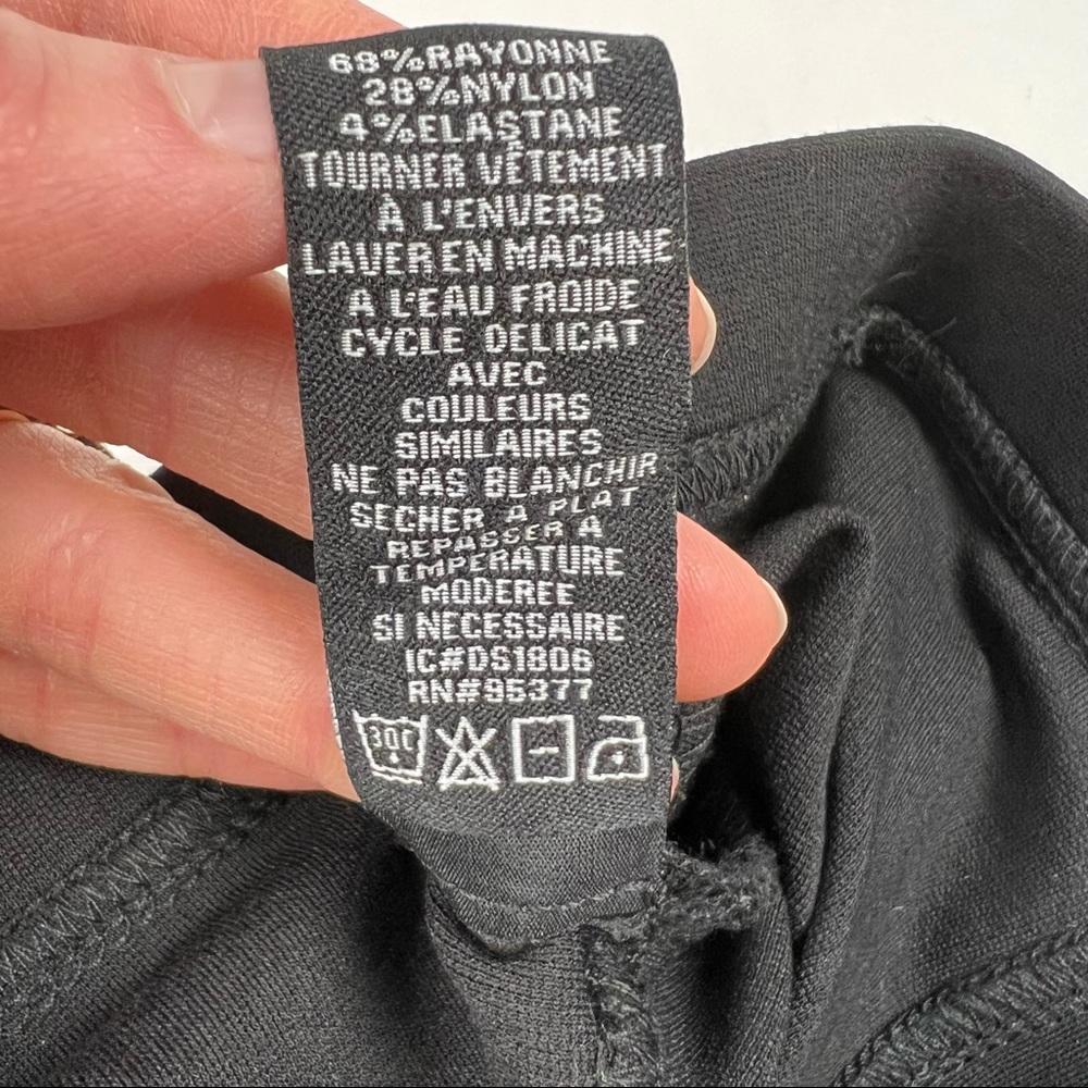 NWOT - Sanctuary XS Pull On Black Leggings, Back Pockets, Stretchy - Picture 13 of 14